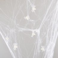 Набор пластиковых пауков Yes! Fun Хэллоуин 2,5см, 50 шт, белые, светящиеся в темноте 973649