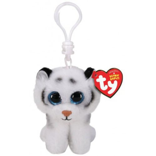 Мягкая игрушка-брелок TY Beanie Babies Белый тигренок "Tundra" 12см 35234