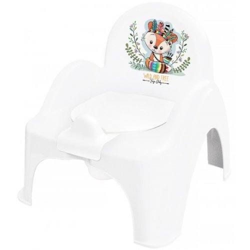 Tega Горшок-стульчик Wild & Free Little Fox white-green  (DZ-007)