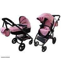 Коляска для куклы 2в1 Carrello Ultra с сумкой 9696 Pink