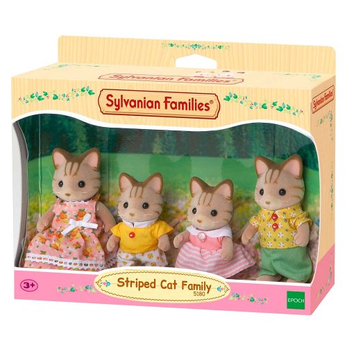 Игровой набор Sylvanian Families Семья Полосатых Кошек 5180