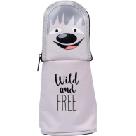 Пенал-подставка YES PM-M3 Dog Wild and free, серый 533251