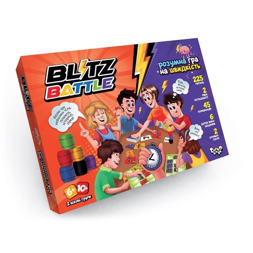 Настольная развлекательная игра Danko Toys "Blitz Battle" укр (G-BIB-01-01U)