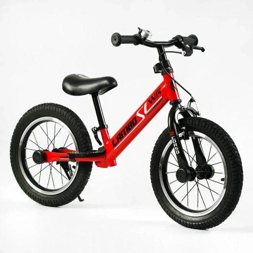 Беговел Corso Lambo Велобег колеса 14 дюймов, красный LB-14811