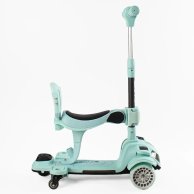 Самокат 5в1 Skyper с подсветкой и украинскими песнями, голубой BT-12240