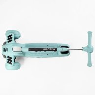 Самокат 5в1 Skyper с подсветкой и украинскими песнями, голубой BT-12240