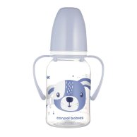 Бутылочка Canpol babies с ручками Cute Animals, синяя, 120 мл 11/823_blu