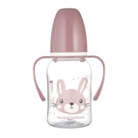 Бутылочка Canpol babies с ручками Cute Animals, розовая, 120 мл 11/823_pin