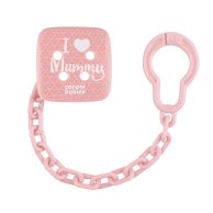 Цепочка к пустышке Canpol babies I Love Mummy розовый 2/434_pin
