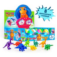 Флаффи-лизун в яйце DINO EGG с динозавриком (A80091)