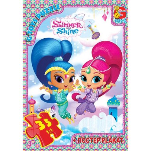 Пазлы ТМ "G-Toys" из серии "Шиммер и Шайн" (OS614)