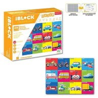 Конструктор-пазлы IBlock Транспорт, с доской, 144 детали PL-921-280