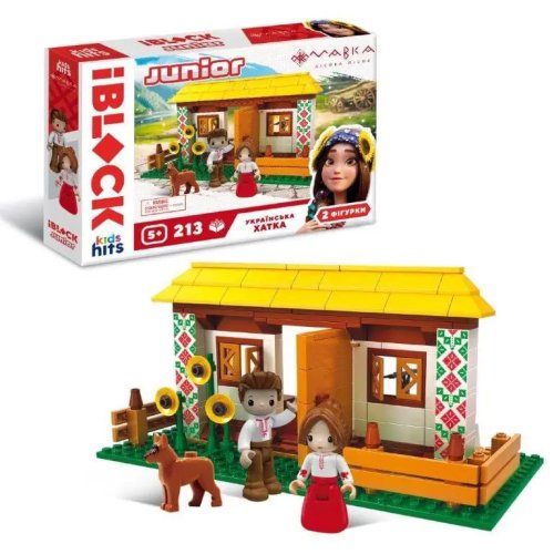 Конструктор Kids hits IBlock Junior Мавка Украинская хатка, 213 деталей PL-921-521
