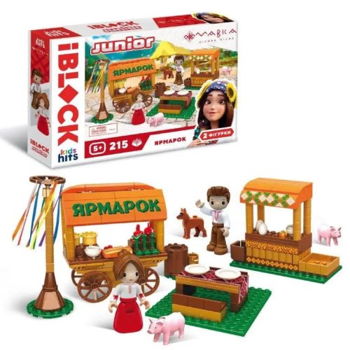 Конструктор Kids hits IBlock Junior Мавка Ярмарка, 215 деталей PL-921-522