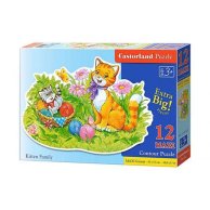 Пазлы Castorland 12maxi эл. Кошачья семья