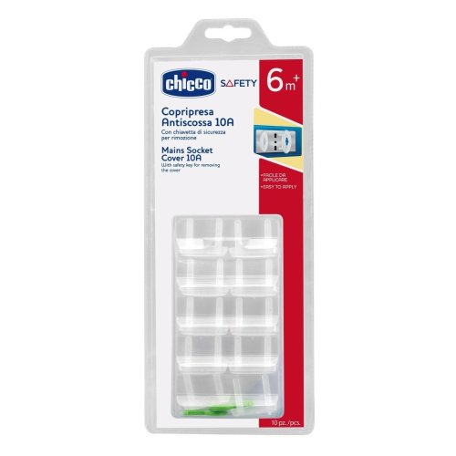 Протекторы для розеток Chicco (10А), 10 шт., (6 м+) 64082.30