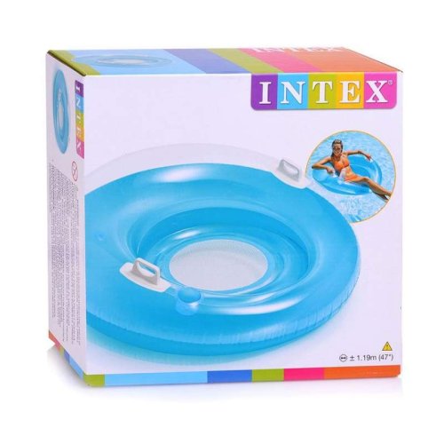 Кресло intex, подстаканник, ручки (58883)