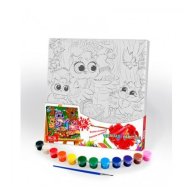 Креативное творчество Danko Toys "Роспись на полотне" Canvas Painting "совы (PX-07-06)