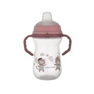 Кружка тренировочная Canpol Babies FirstCup Bonjour Paris 250 мл, розовая 56/613_pin