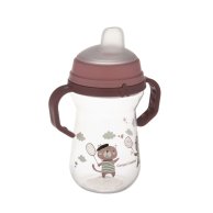 Кружка тренировочная Canpol Babies FirstCup Bonjour Paris 250 мл, розовая 56/613_pin