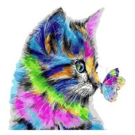 Креативная творчество "PAINTING BY NUMBERS" "Кот"
