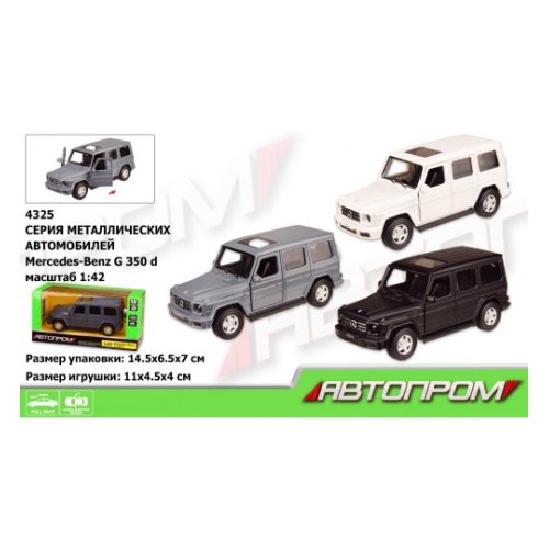 Машина Автопром Mercedes-Benz G350D (4325)