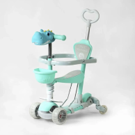 Детский самокат Best Scooter 5в1, бирюзовый Р-35108