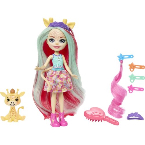 Игровой набор Enchantimals Гламурные прически Жирафы Джиллиан HNV29