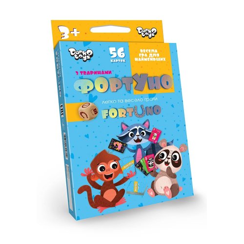 Развивающая настольная игра "ФортУно" детская укр