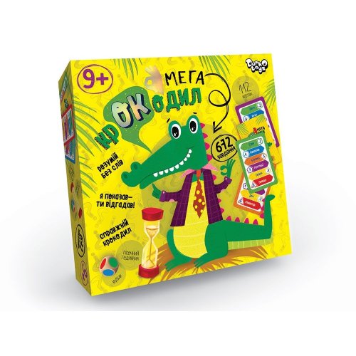 Настольная игра викторина Danko Toys Мега-крокодил, укр CROC-03-01U