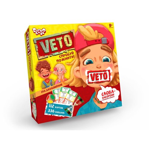 Настольная развлекательная игра "VETO" укр (VETO-01-01U)