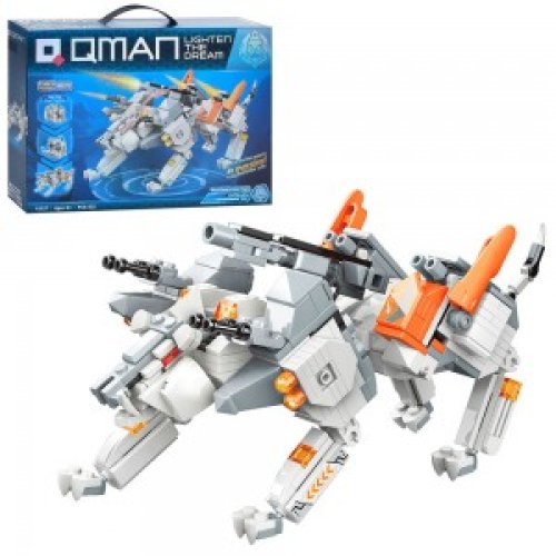 Конструктор Qman Белый робо-тигр, 525 деталей 41227