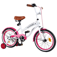 Детский велосипед Tilly Cruiser 16 дюймов, бело-розовый T-21632 white+crimson