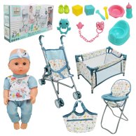 Игровой набор с пупсом, кроваткой и аксессуарами 82868