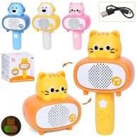 Детский микрофон-колонка Животное 2в1 с Bluetooth C575-09-10-11-12-B