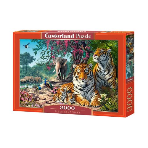 Пазлы Castorland Заповедник тигров, 3000 деталей C-300600