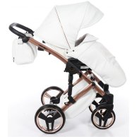 Коляска 2в1 JD-MS-05 Junama Mirror Satin 05 (бронза матовая-белая)