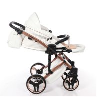Коляска 2в1 JD-MS-05 Junama Mirror Satin 05 (бронза матовая-белая)