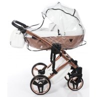 Коляска 2в1 JD-MS-05 Junama Mirror Satin 05 (бронза матовая-белая)