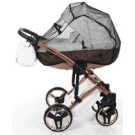 Коляска 2в1 JD-MS-05 Junama Mirror Satin 05 (бронза матовая-белая)