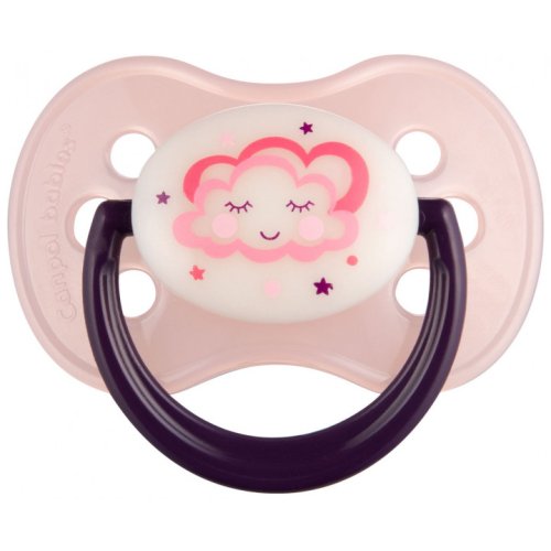 Canpol babies Пустышка силиконовая круглая 6-18 м-цев NIGHT DREAMS Canpol Babies