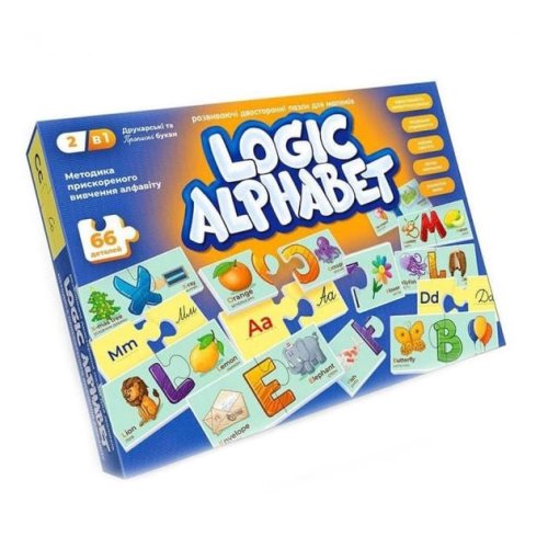 Развивающие пазлы Danko Toys Logic Alphabet англ/укр G-LoA-01-04U