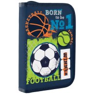 Пенал твердый 1Вересня одинарный без клапана HP-02 "Football winner" (532705)