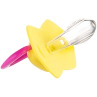 Пустышка Canpol babies силиконовая симметричная 6-18 мес NEON LOVE 2 шт. - розовая 22/653_pin
