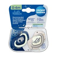 Пустышка Canpol babies силиконовая симметричная 0-6 мес SLEEPY KOALA 2 шт. - синяя 22/658_blu