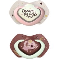Пустышка Canpol babies силиконовая симметричная 0-6 мес SLEEPY KOALA 2 шт. - розовая 22/658_pin