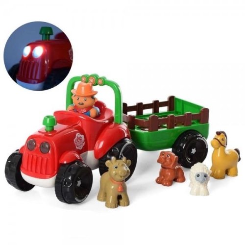 Интерактивная игрушка Limo Toy Трактор с прицепом, укр M 5572 UA