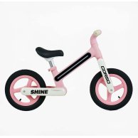 Беговел Corso Shine Велобег с подсветкой рамы, колеса 12 дюймов, розовый JT-10059