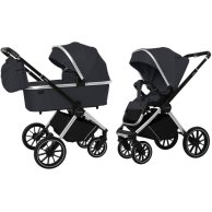 Коляска универсальная  Carrello Optima  (3in1) Platinum Grey в льне (CRL-6504 )