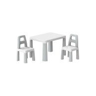 Детская мебель ТехноК Стол с двумя стульями, белые 0150